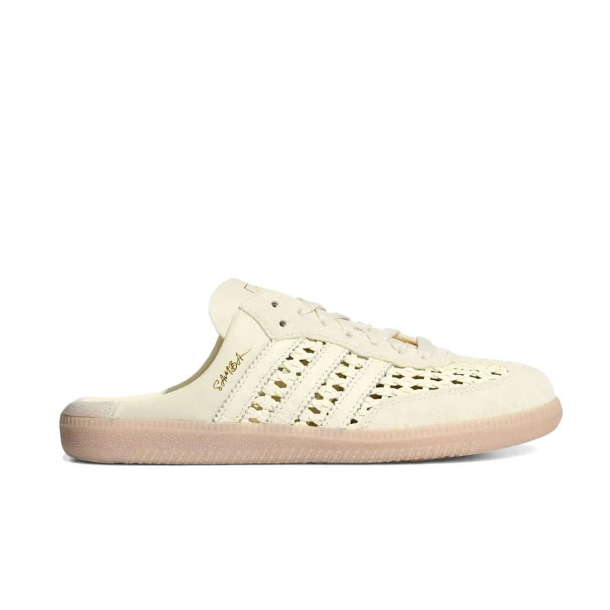 Samba Mule Woven "Cream White"