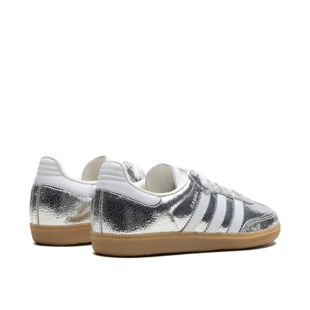 Samba OG "Silver Metallic Cracked Leather"