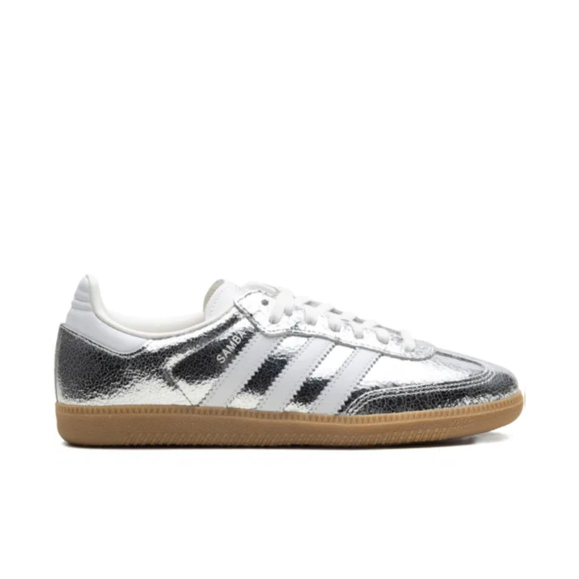Samba OG "Silver Metallic Cracked Leather"