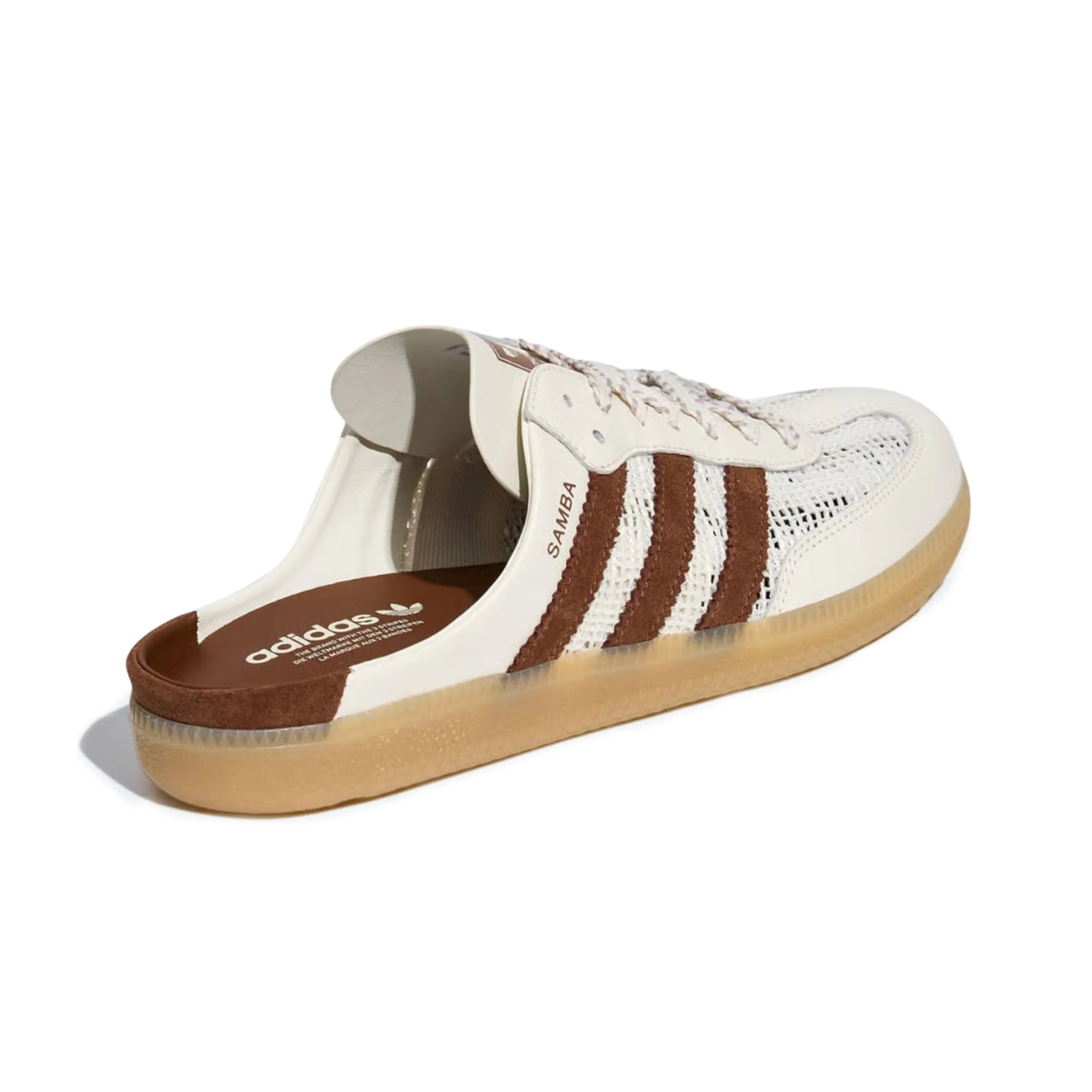 Samba Mule Woven "Off-White Brown"