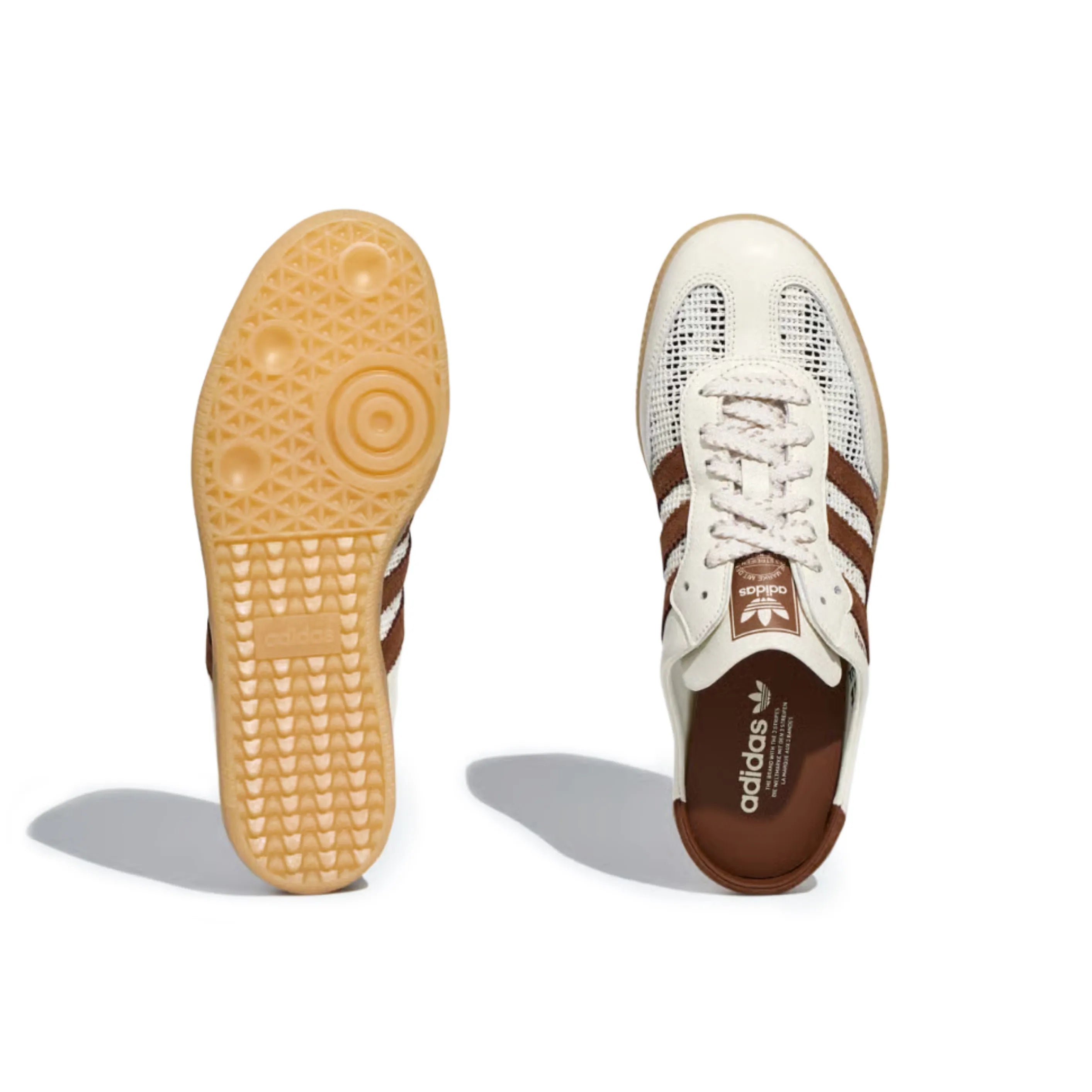 Samba Mule Woven "Off-White Brown"