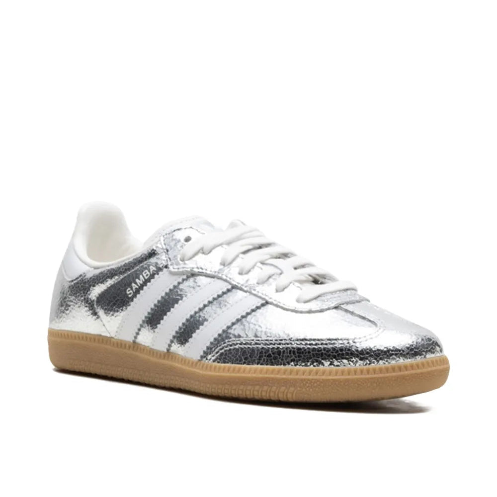 Samba OG "Silver Metallic Cracked Leather"
