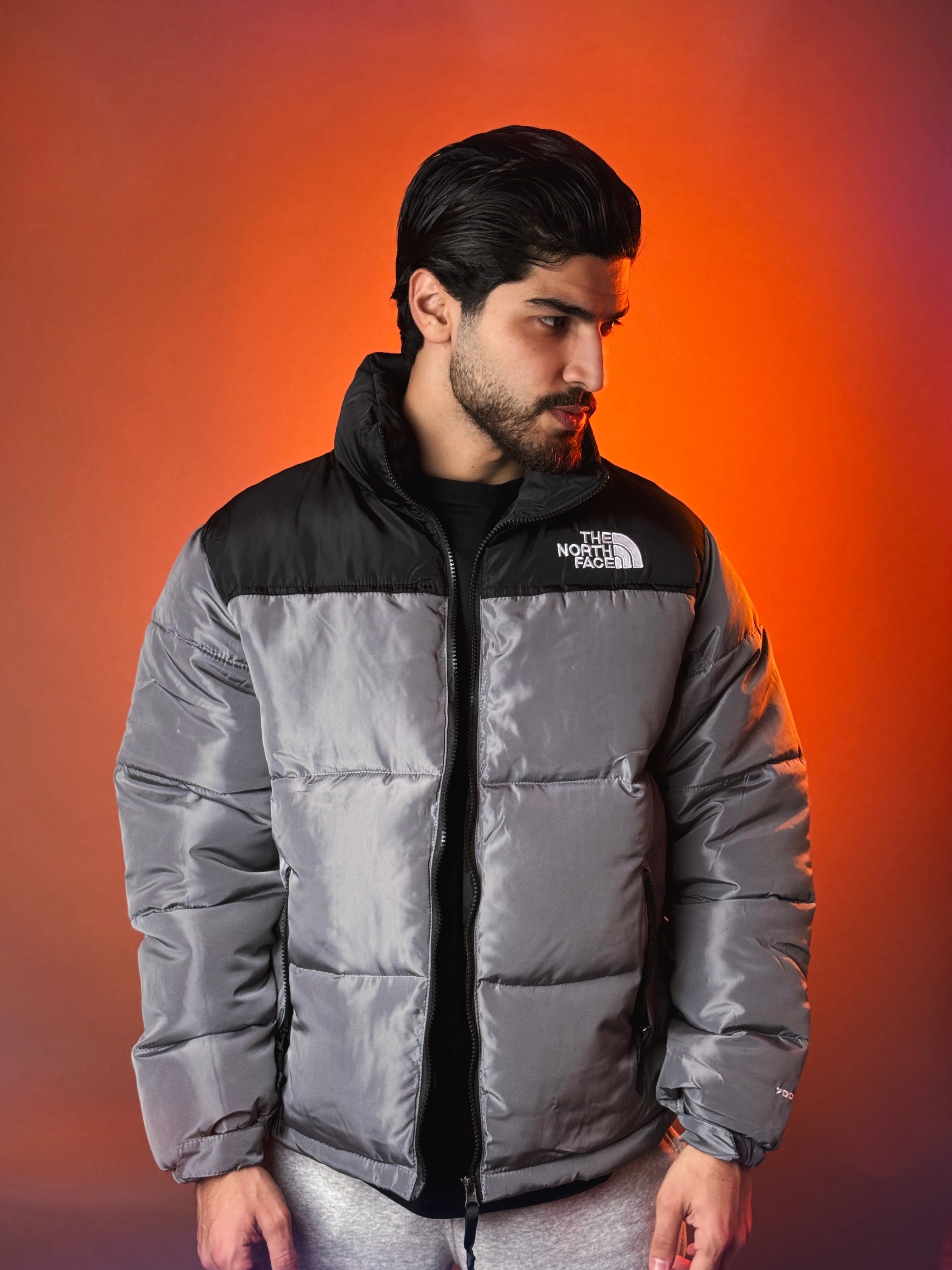 1996 Retro Nuptse Puffer Jacket "Grey"