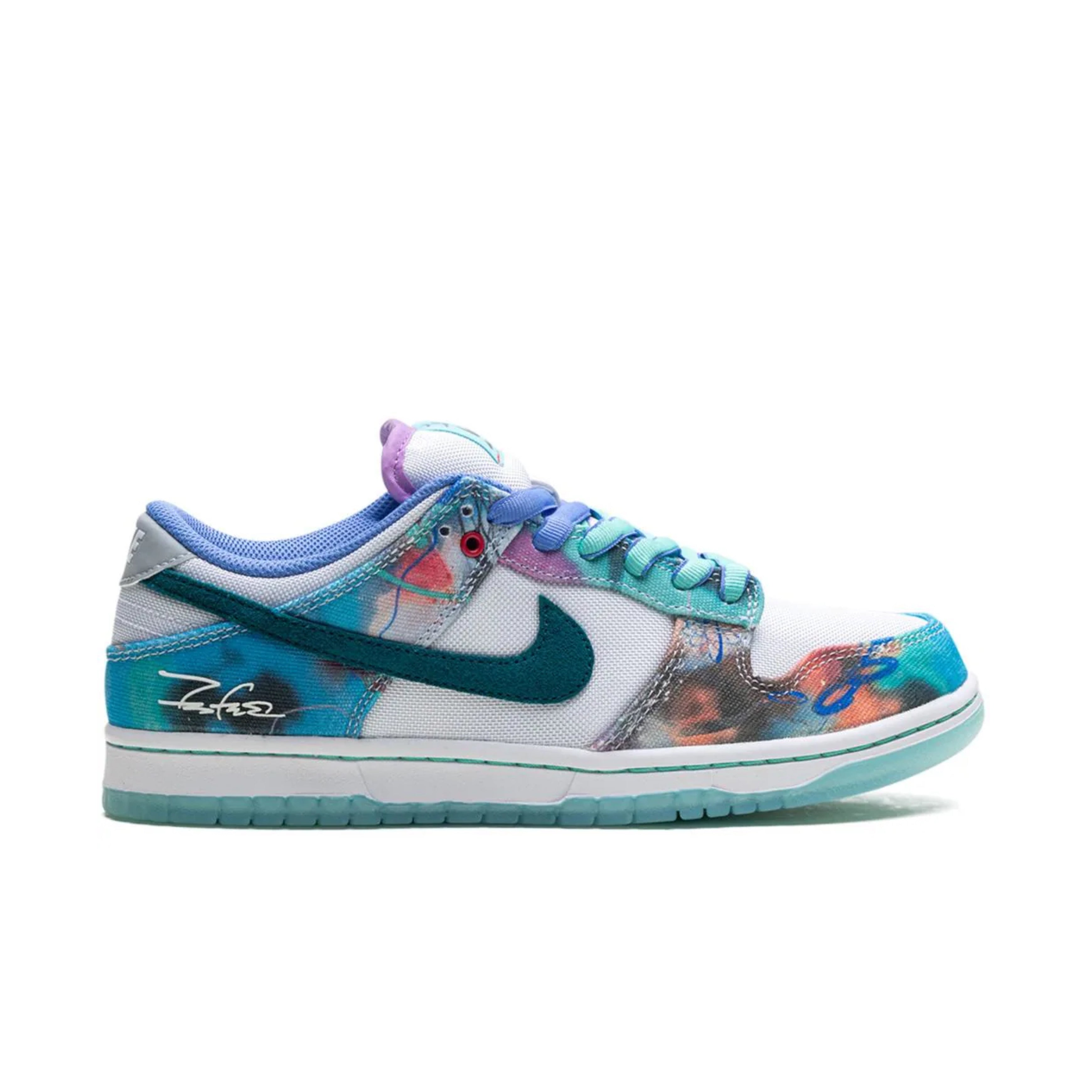 Dunks Low SB x Futura Laboratories "Bleached Aqua"