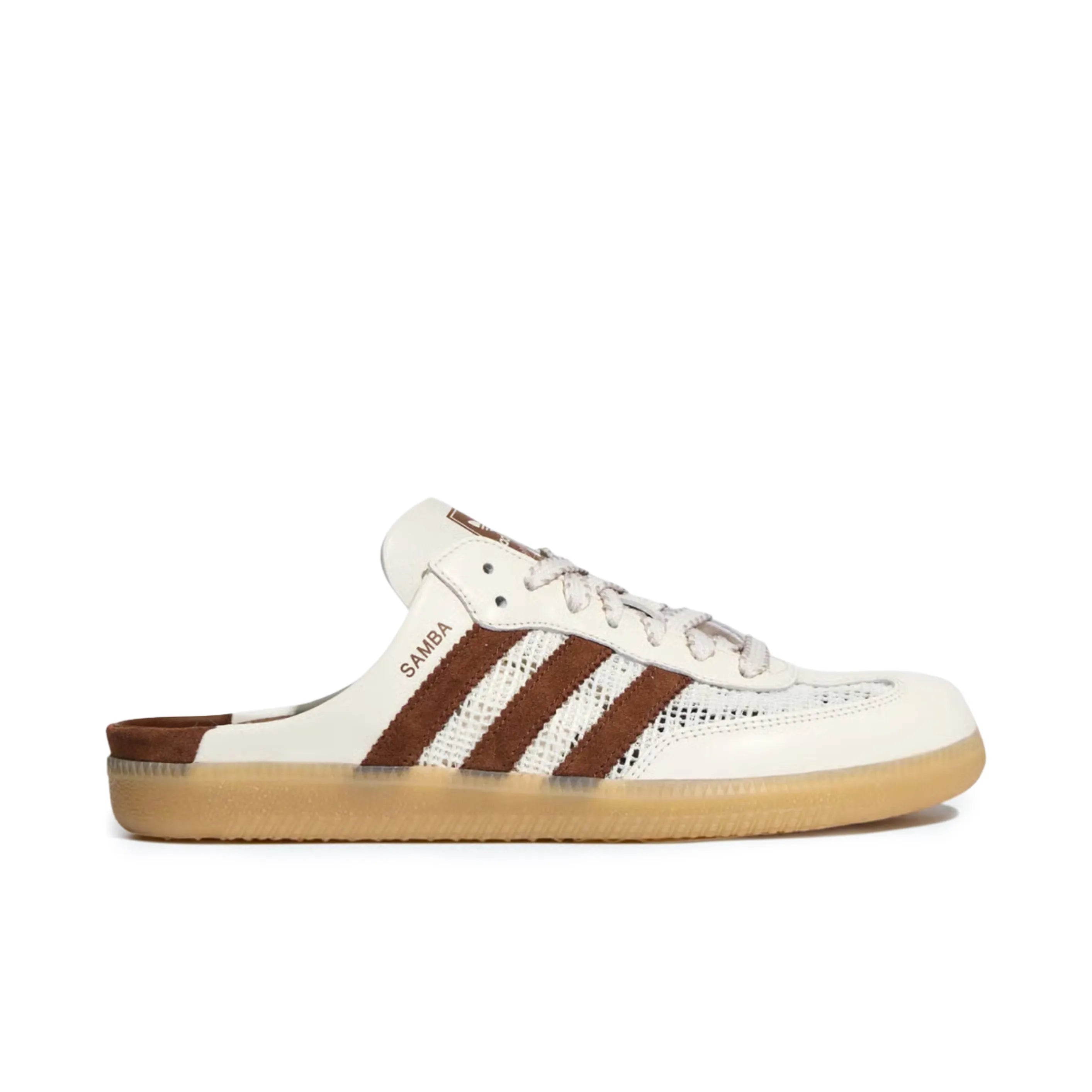 Samba Mule Woven "Off-White Brown"