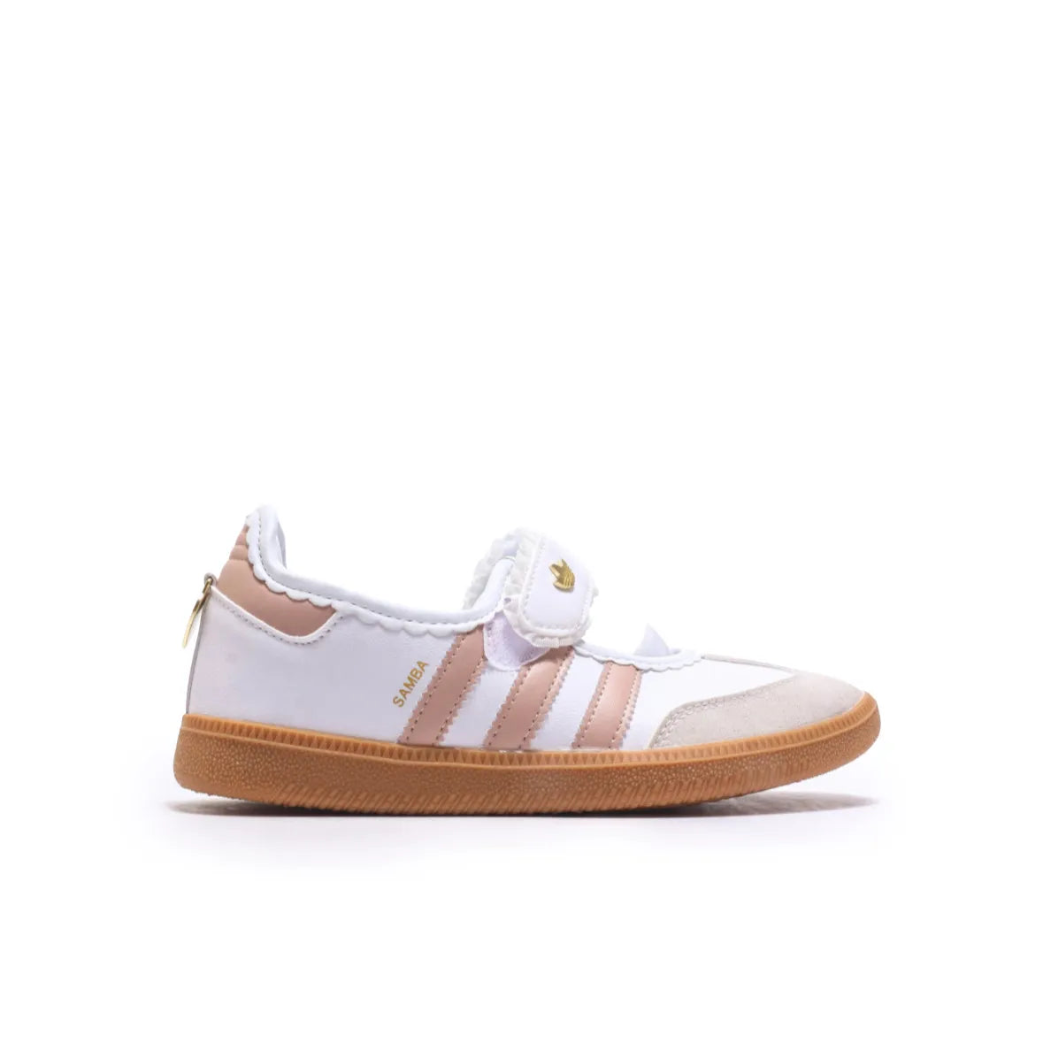Samba Jane Frill Kids "White/Apricot"