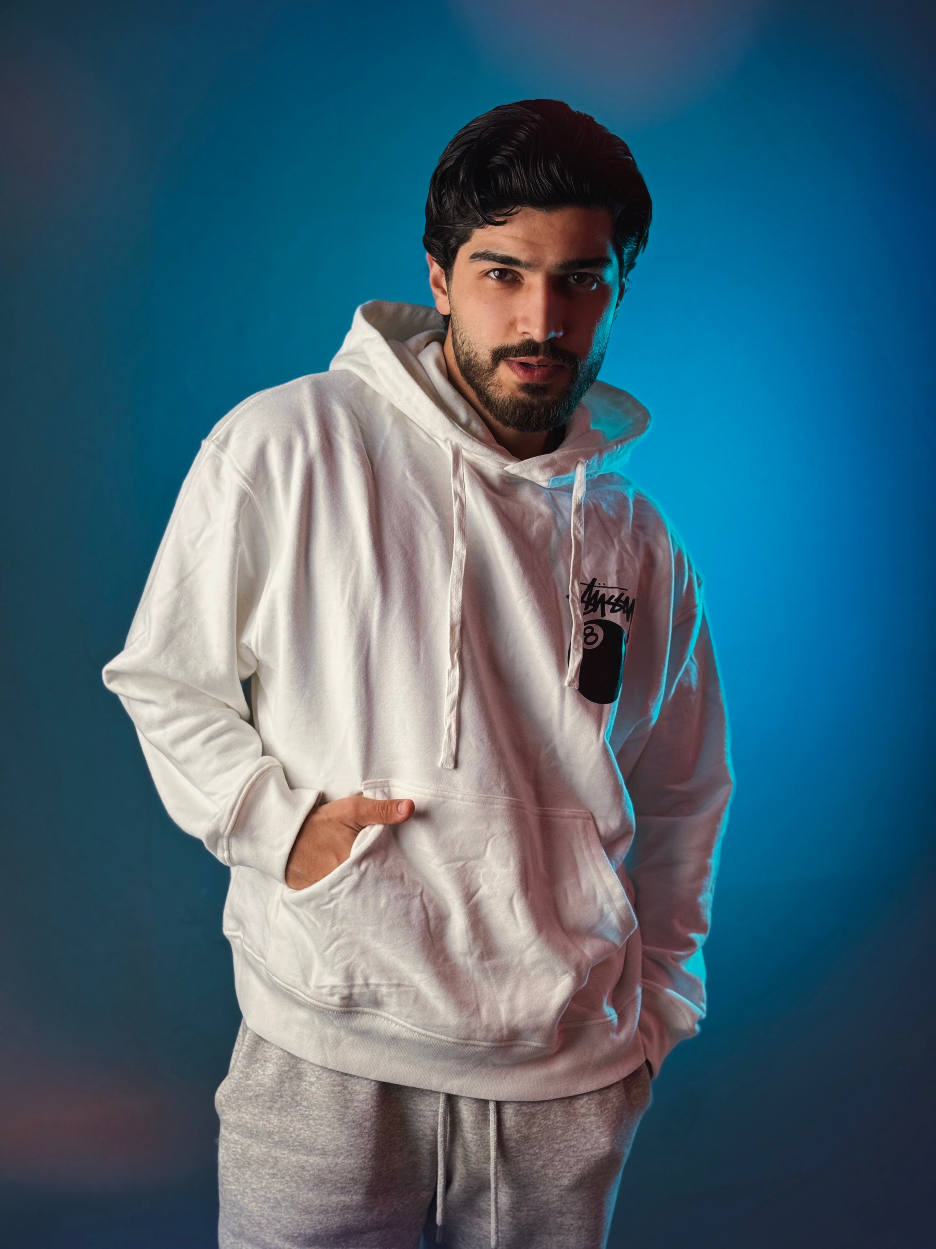 8 Ball Hoodie "White"