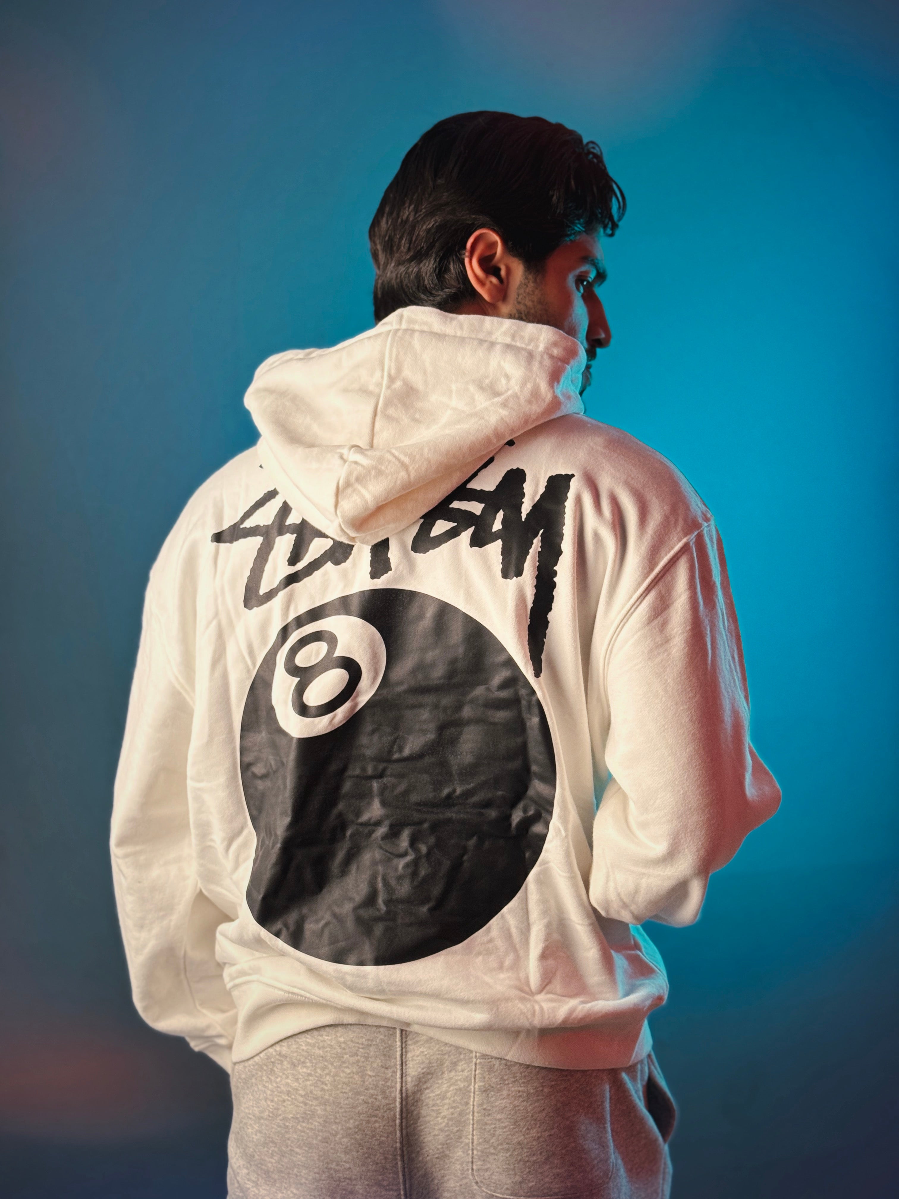 8 Ball Hoodie "White"