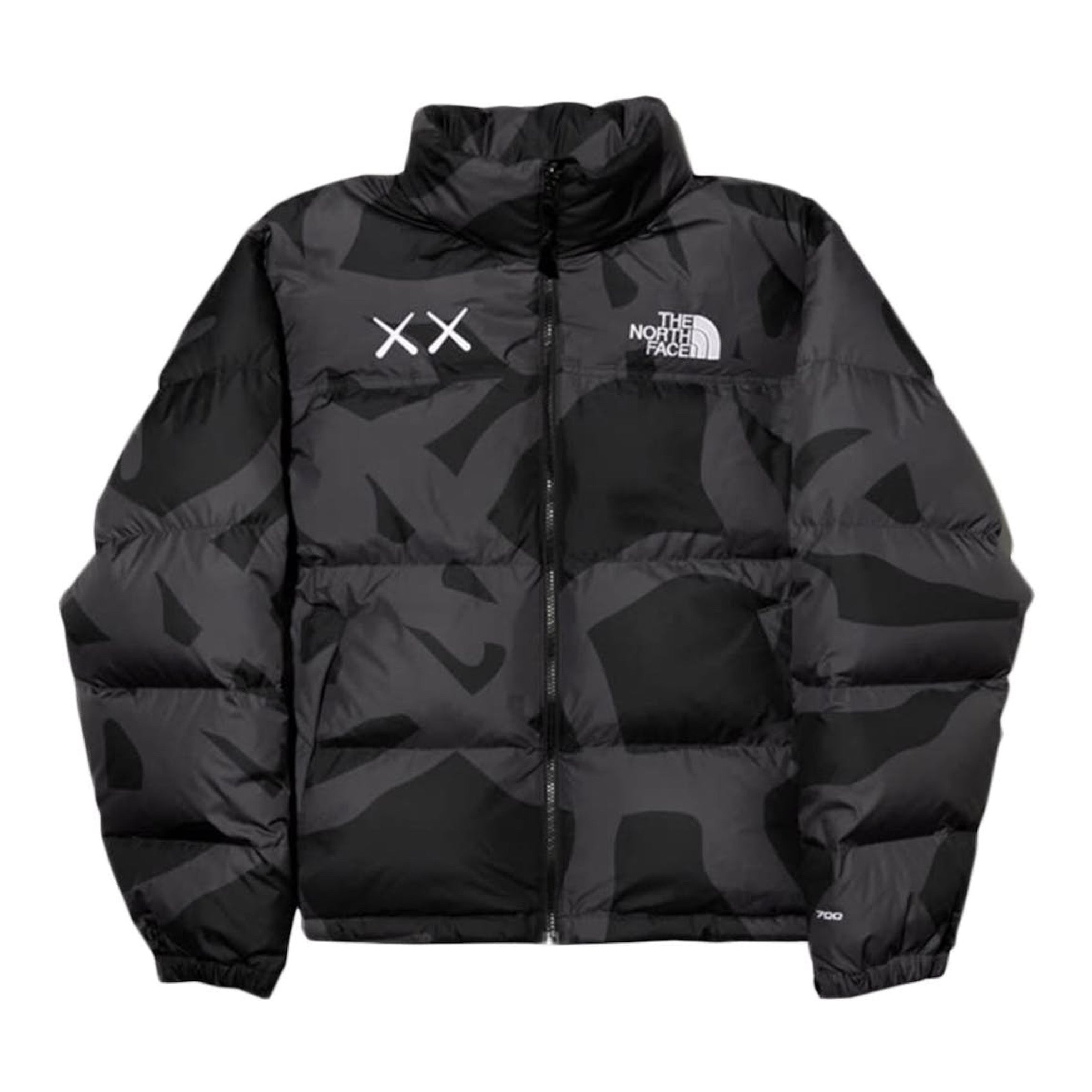 TNF x KAWS 1996 Retro Nuptse Puffer Jacket "Black"